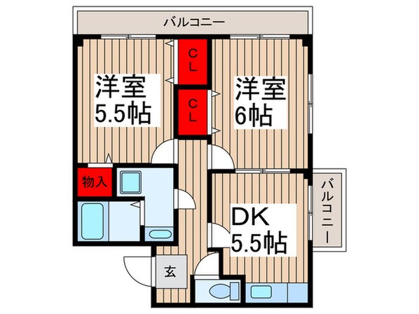 ロイヤルハイツドモンの物件間取画像